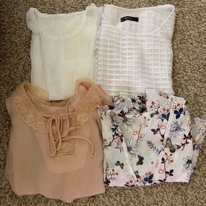 A bundle of 4 pieces Chiffon Tops